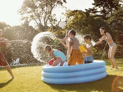 Kids playing in Best Above Ground Pools