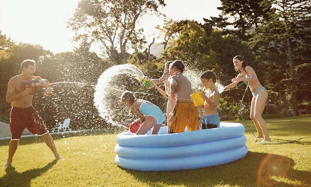 Kids playing in Best Above Ground Pools