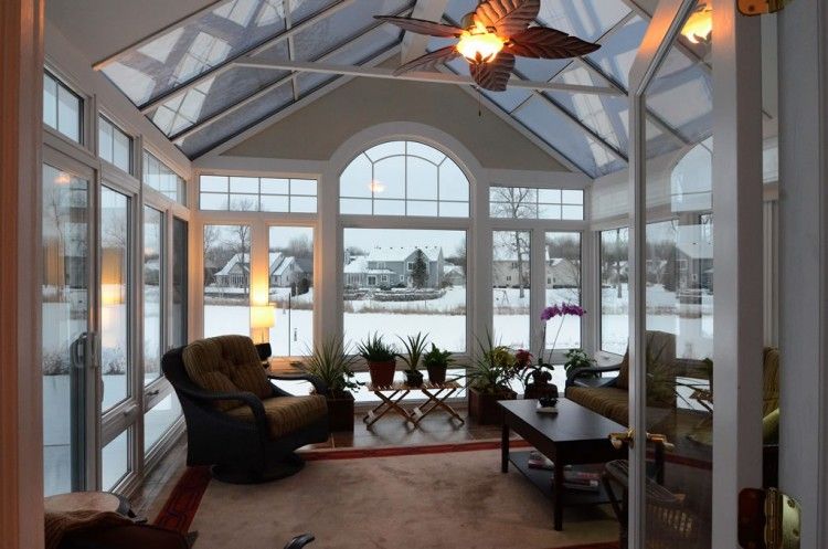 Adorable Glass-Enclosed Patio