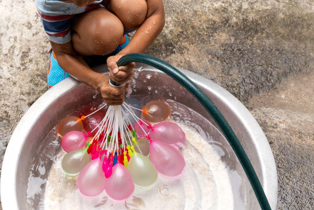 Water Balloon Ring Toss Game