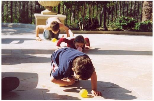 Water Balloon Roll Game