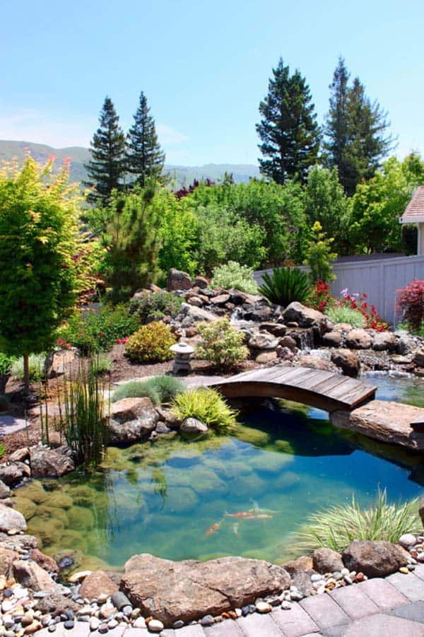 Natural Garden Pond Idea