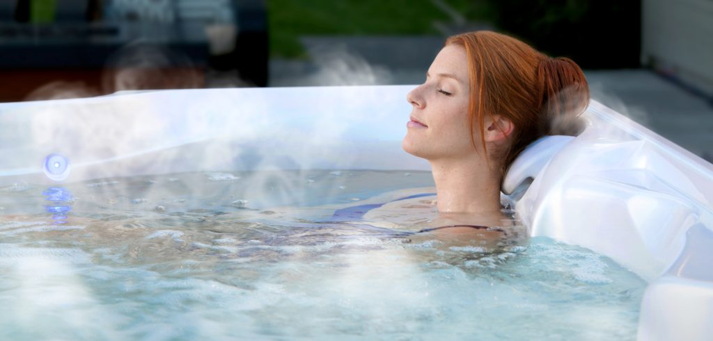 Soaking in a Hot Tub