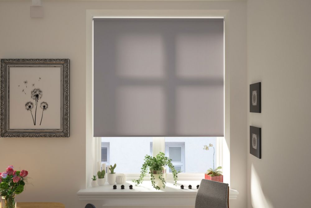 Catania Graphite Electric Roller Blind