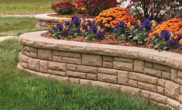 Retaining Wall Around Flower Beds