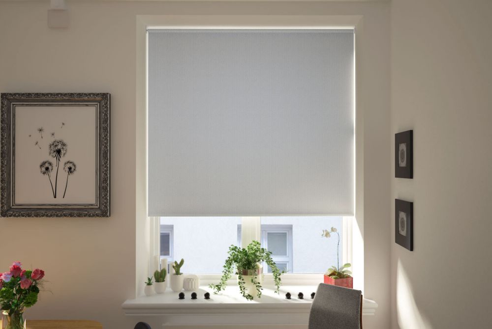 Udine Light Grey Blackout Roller Blind