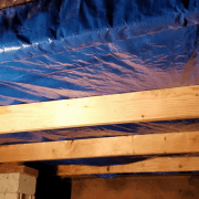 Plastic Sheet under Manufactured Homes