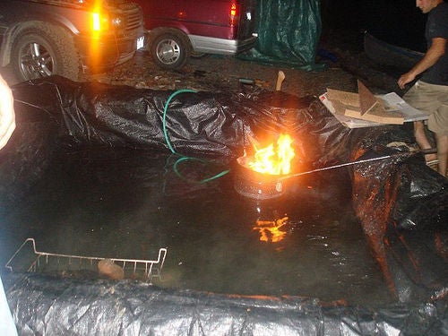 Camp Side DIY Hot Tub