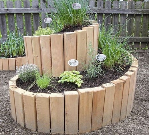 Spiral Pallet Garden