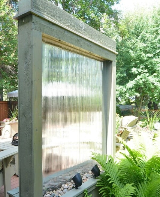 Windowpane Falling Water Fountain