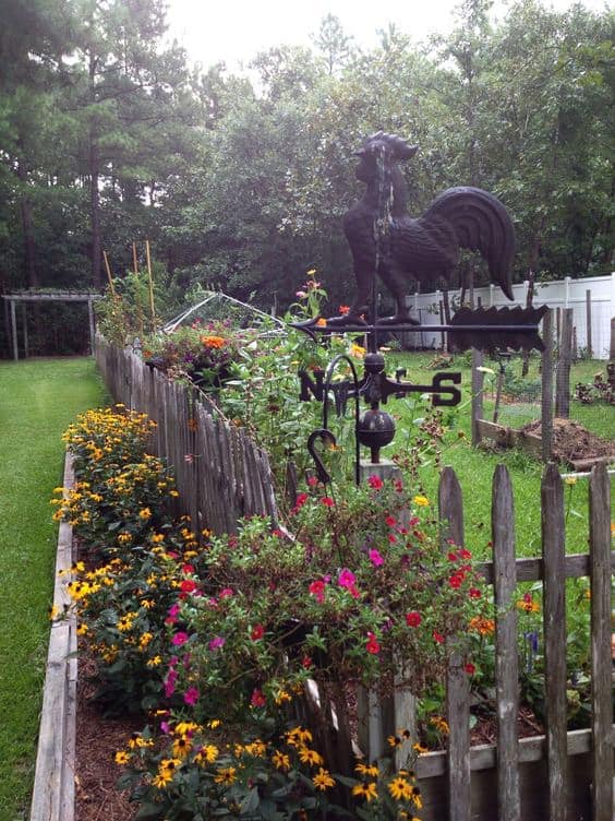 An Outside Garden Fence Gate and Fence