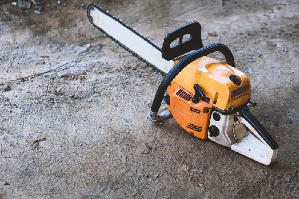 Chainsaw on Ground