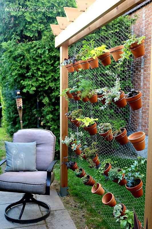 Hanging Chained Pots