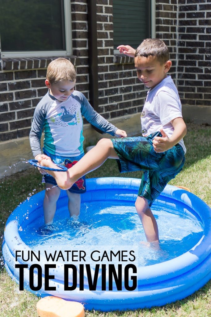 Kiddie Pool Toe Diving