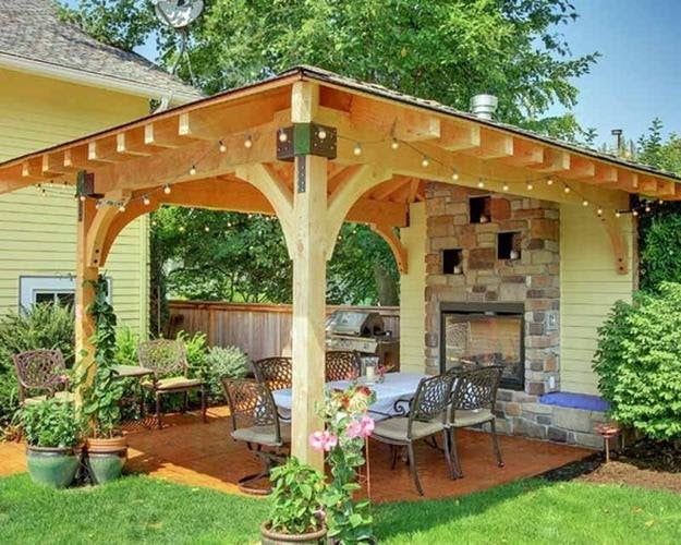 Modernized Gazebo with Chimney