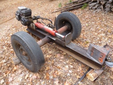 Old Car Wood Splitter