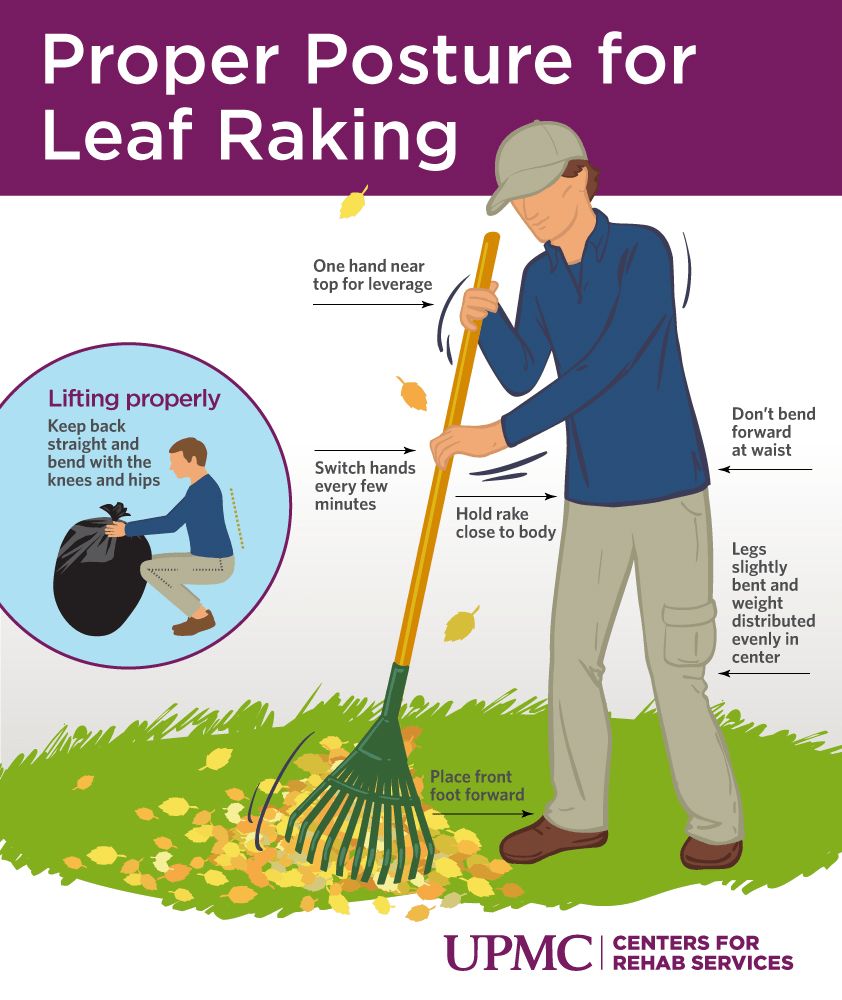 Proper Posture for Leak Raking