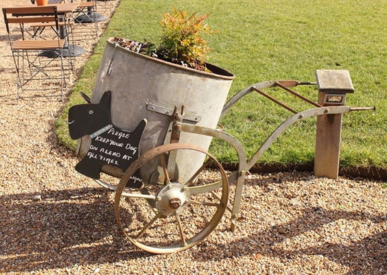 Circular Wheelbarrow Planter