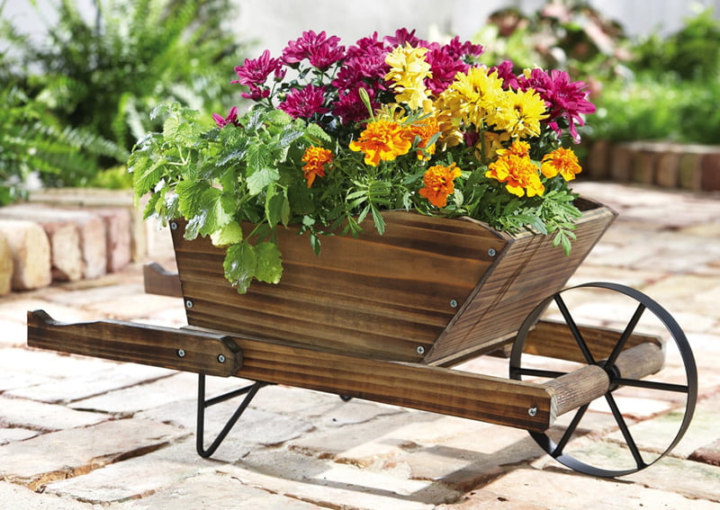 Ornamental Wooden Planter for Marigolds