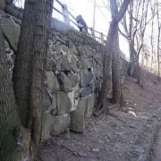 Bulging Retaining Wall