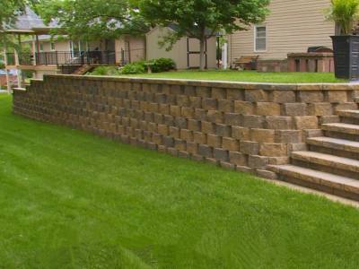 Retaining Wall Front Yard