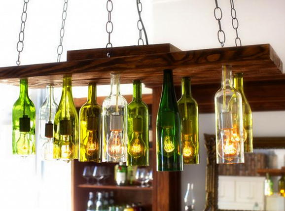 Wine Bottle Hanging Terrarium