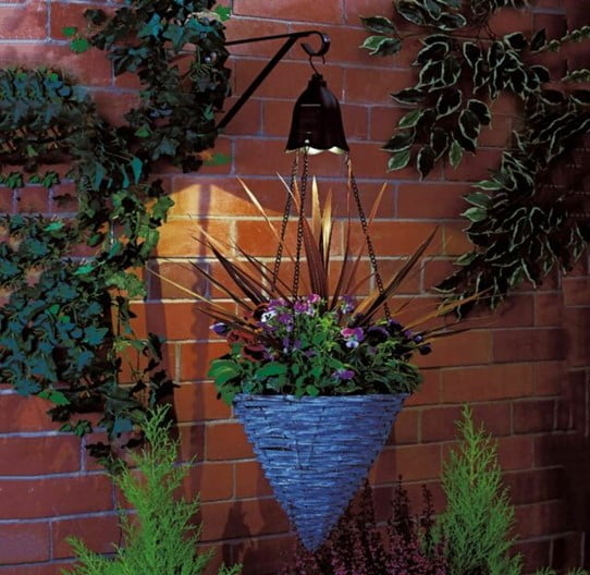 Angle Fence Planter with Light