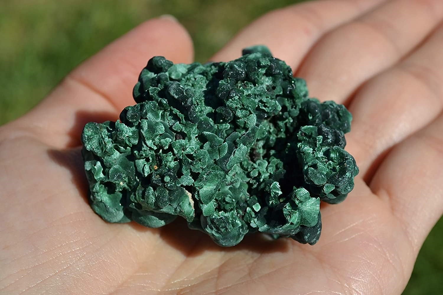 Fibrous Malachite Stone