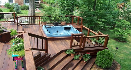 Location for Hot Tub with Decking