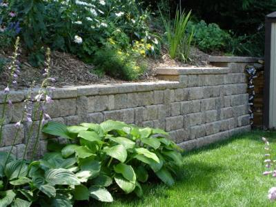 Retaining Wall Backyard