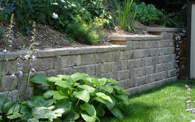 Retaining Wall Backyard