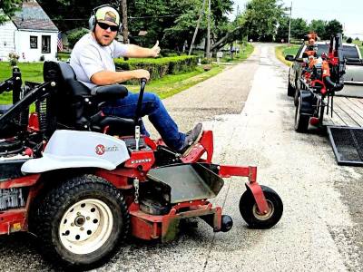 Driving a Zero Turn Mower