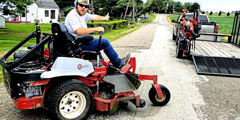 Driving a Zero Turn Mower