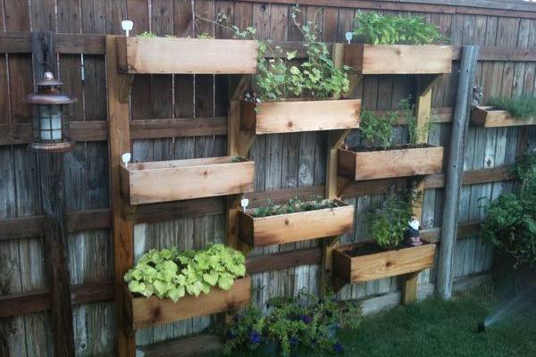 Fence Mounted Planter Boxes