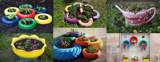 Tire Planter Ideas