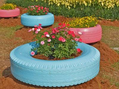 tire planter