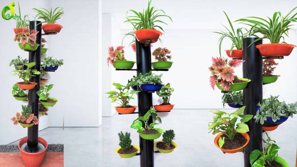 Pocket PVC Planter Tower