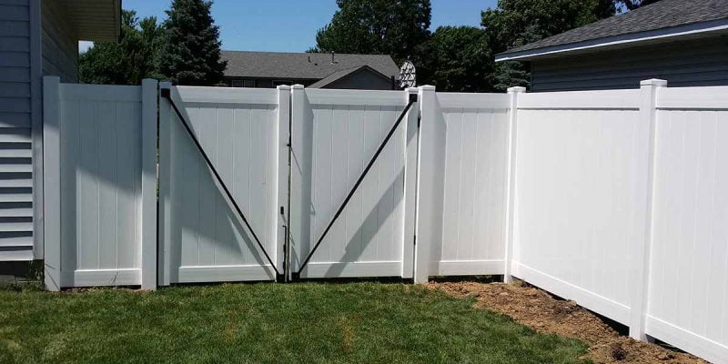 Privacy Fence Double Gate