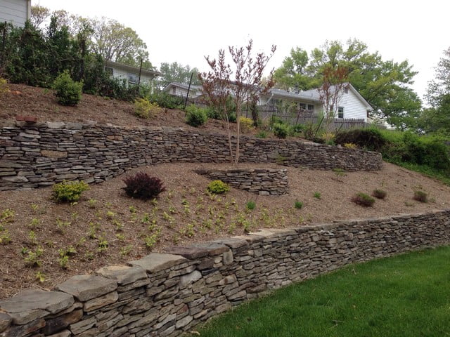 Terracing a Hillside with Stone