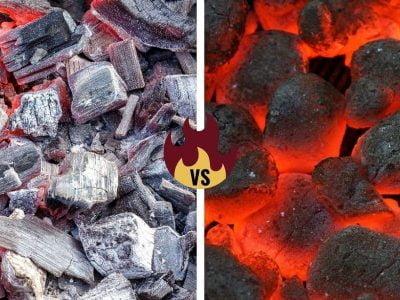 Hardwood Charcoal vs Charcoal Briquettes