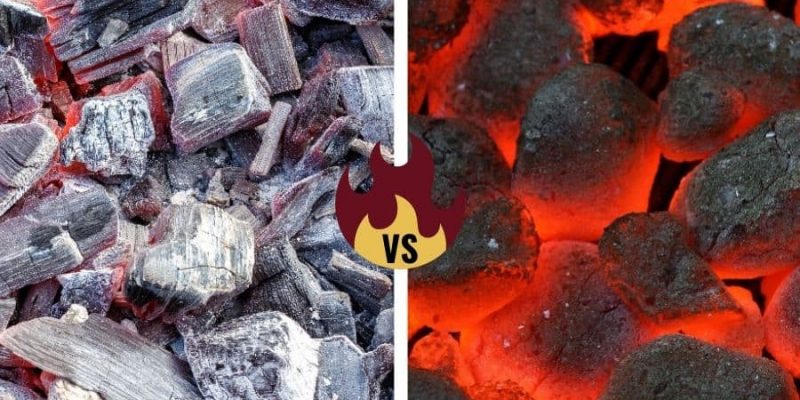 Hardwood Charcoal vs Charcoal Briquettes