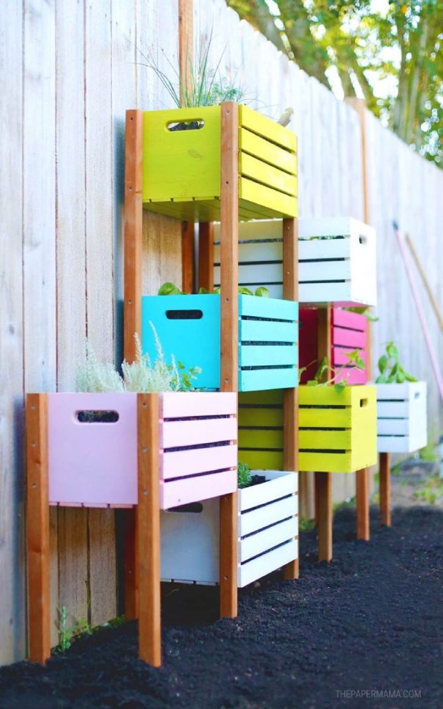 Quirky and Colorful Crates