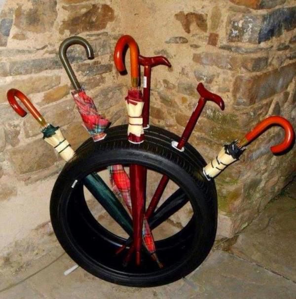 Tire Umbrella Stand