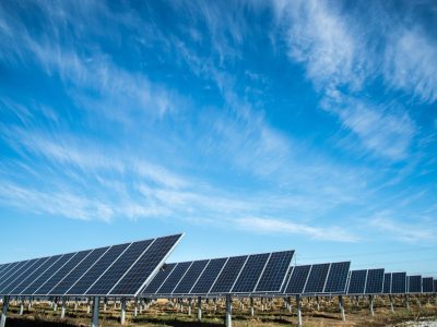 solar panel under blue sky