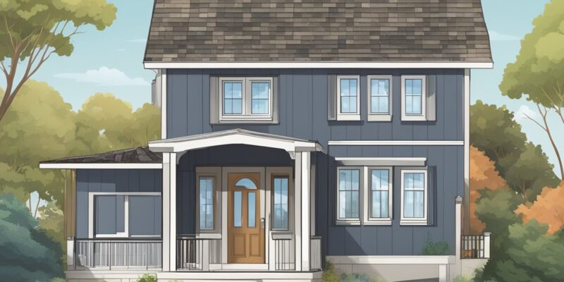 A house with a porch and a front porch Description automatically generated