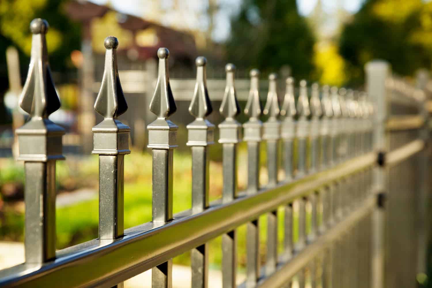 pointed metal fence