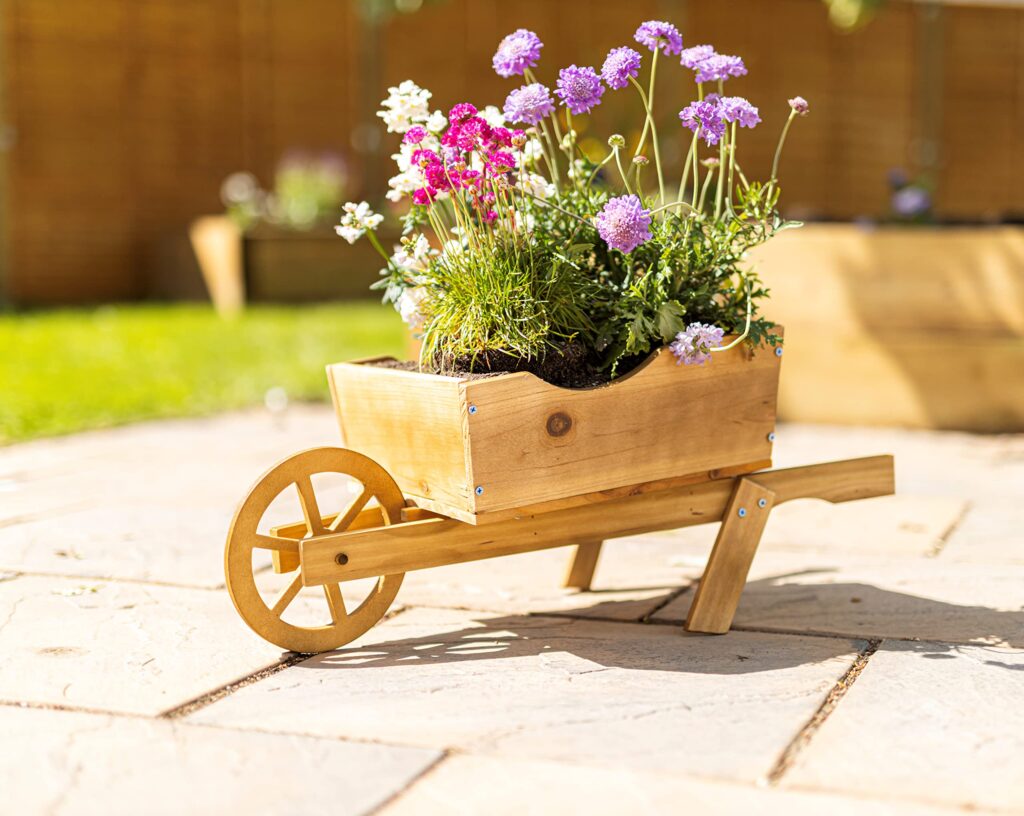 Natural Wood Planter