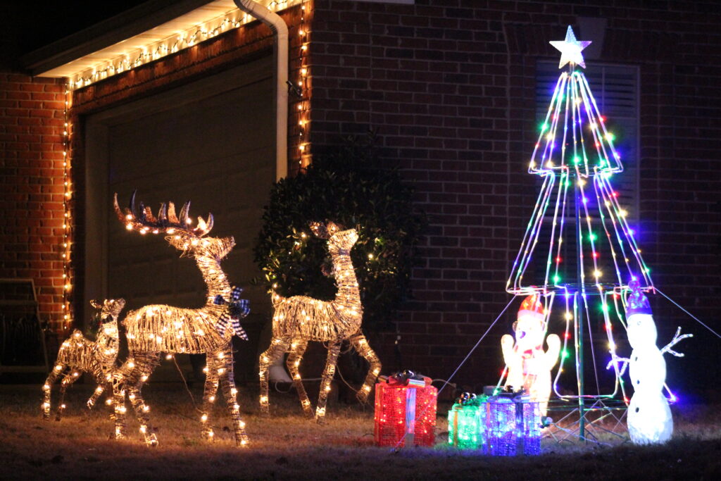 A Colorful Christmas Path