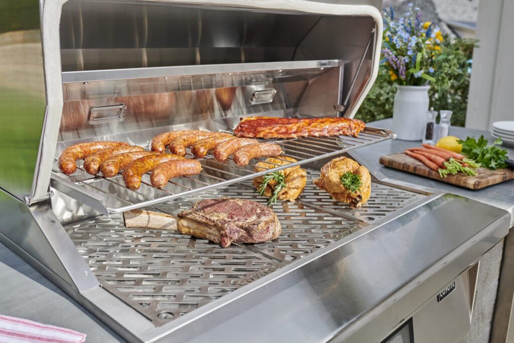 Pellet Grill Under a Covered Deck