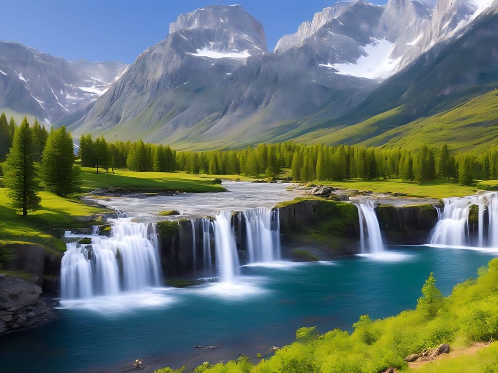 Why is Painting a Waterfall Landscape with Snow Challenging?